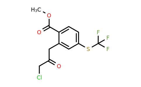 1804148-73-9 | Methyl 2-(3-chloro-2-oxopropyl)-4-(trifluoromethylthio)benzoate