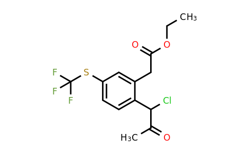 1804148-75-1 | Ethyl 2-(1-chloro-2-oxopropyl)-5-(trifluoromethylthio)phenylacetate