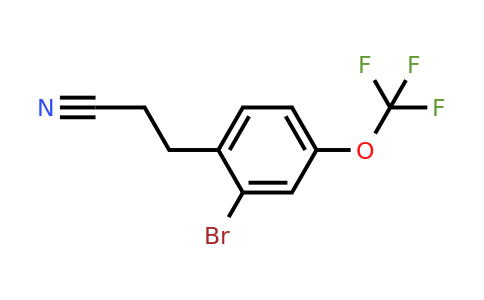 1804148-85-3 | 3-(2-Bromo-4-(trifluoromethoxy)phenyl)propanenitrile