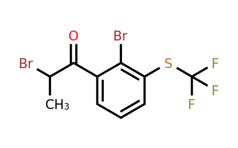 1804149-34-5 | 2-Bromo-1-(2-bromo-3-(trifluoromethylthio)phenyl)propan-1-one
