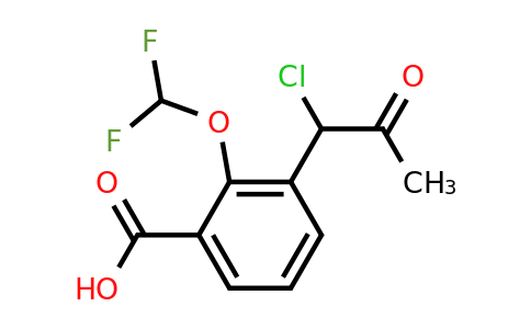 1804149-39-0 | 3-(1-Chloro-2-oxopropyl)-2-(difluoromethoxy)benzoic acid