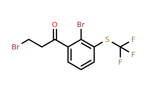 1804149-41-4 | 3-Bromo-1-(2-bromo-3-(trifluoromethylthio)phenyl)propan-1-one