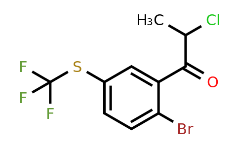 1804149-47-0 | 1-(2-Bromo-5-(trifluoromethylthio)phenyl)-2-chloropropan-1-one