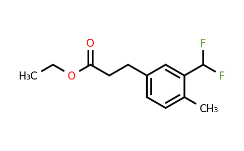 1804151-11-8 | Ethyl 3-(difluoromethyl)-4-methylphenylpropanoate
