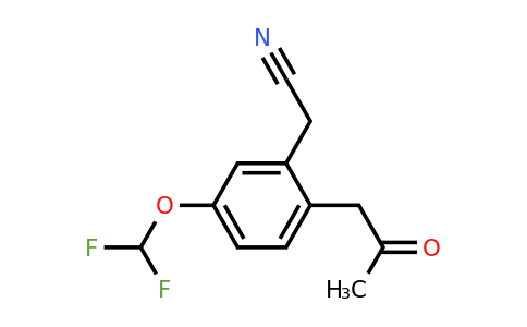 1804151-16-3 | 5-(Difluoromethoxy)-2-(2-oxopropyl)phenylacetonitrile