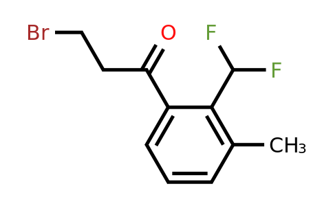 1804151-23-2 | 3-Bromo-1-(2-(difluoromethyl)-3-methylphenyl)propan-1-one