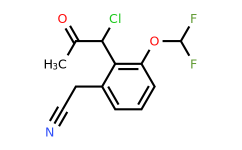 1804151-25-4 | 2-(1-Chloro-2-oxopropyl)-3-(difluoromethoxy)phenylacetonitrile