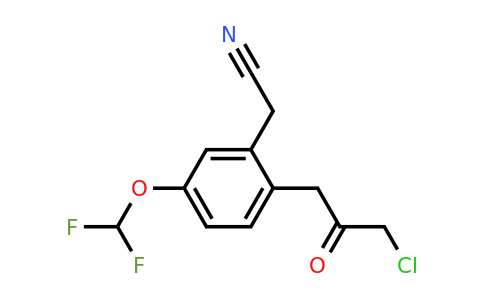 1804151-30-1 | 2-(3-Chloro-2-oxopropyl)-5-(difluoromethoxy)phenylacetonitrile