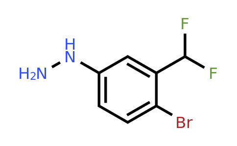 1804151-37-8 | 1-(4-Bromo-3-(difluoromethyl)phenyl)hydrazine