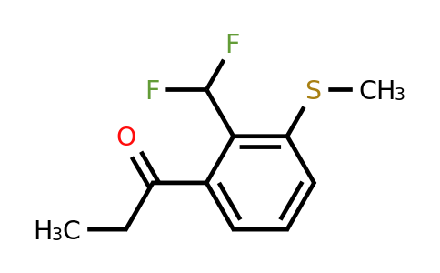 1804151-40-3 | 1-(2-(Difluoromethyl)-3-(methylthio)phenyl)propan-1-one