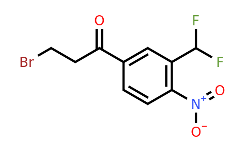 1804152-14-4 | 3-Bromo-1-(3-(difluoromethyl)-4-nitrophenyl)propan-1-one