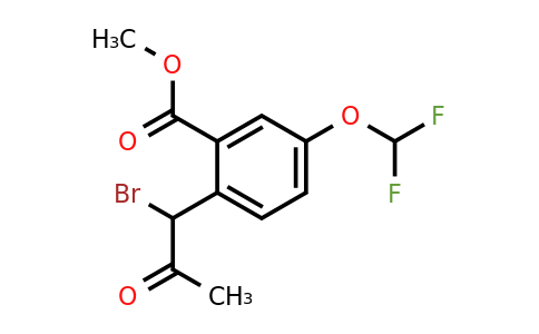1804152-19-9 | Methyl 2-(1-bromo-2-oxopropyl)-5-(difluoromethoxy)benzoate