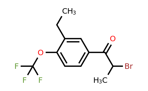 1804152-56-4 | 2-Bromo-1-(3-ethyl-4-(trifluoromethoxy)phenyl)propan-1-one