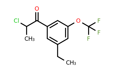1804152-95-1 | 2-Chloro-1-(3-ethyl-5-(trifluoromethoxy)phenyl)propan-1-one