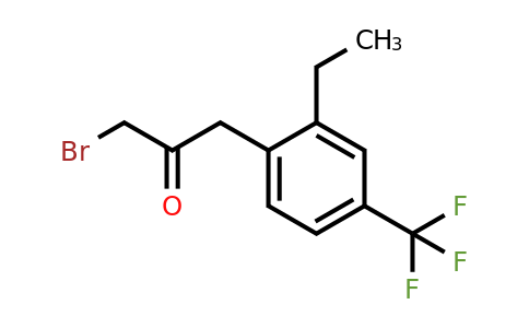 1804153-22-7 | 1-Bromo-3-(2-ethyl-4-(trifluoromethyl)phenyl)propan-2-one