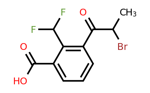1804153-33-0 | 3-(2-Bromopropanoyl)-2-(difluoromethyl)benzoic acid