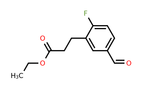 1804153-35-2 | Ethyl 2-fluoro-5-formylphenylpropanoate