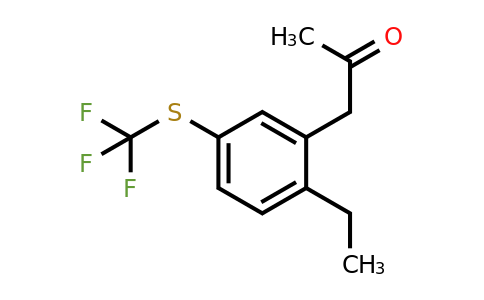 1804154-09-3 | 1-(2-Ethyl-5-(trifluoromethylthio)phenyl)propan-2-one