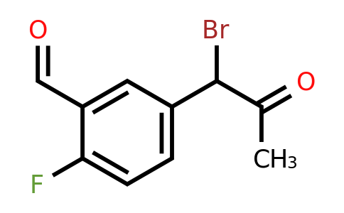 1804154-11-7 | 5-(1-Bromo-2-oxopropyl)-2-fluorobenzaldehyde