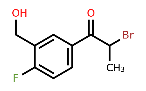 1804155-19-8 | 2-Bromo-1-(4-fluoro-3-(hydroxymethyl)phenyl)propan-1-one