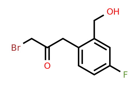 1804155-34-7 | 1-Bromo-3-(4-fluoro-2-(hydroxymethyl)phenyl)propan-2-one