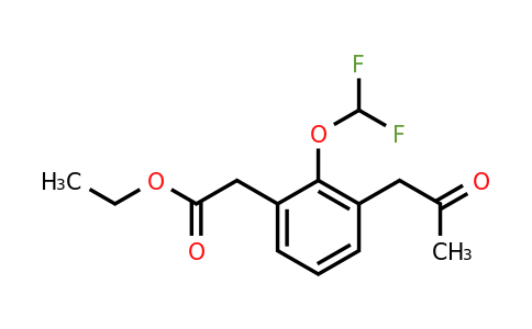 1804156-71-5 | Ethyl 2-(difluoromethoxy)-3-(2-oxopropyl)phenylacetate