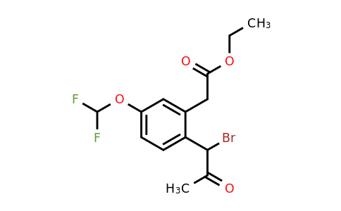 1804156-77-1 | Ethyl 2-(1-bromo-2-oxopropyl)-5-(difluoromethoxy)phenylacetate