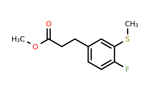 1804156-80-6 | Methyl 3-(4-fluoro-3-(methylthio)phenyl)propanoate