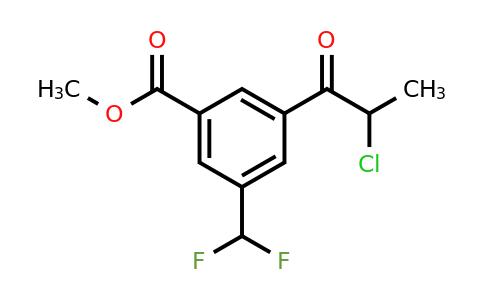 1804156-87-3 | Methyl 3-(2-chloropropanoyl)-5-(difluoromethyl)benzoate