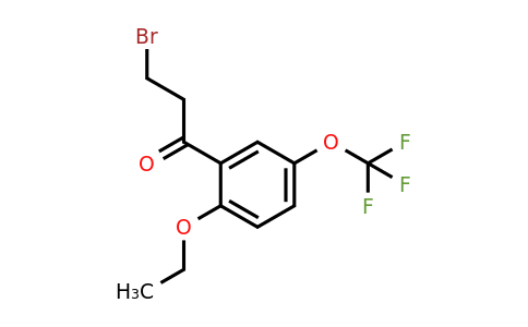 1804157-16-1 | 3-Bromo-1-(2-ethoxy-5-(trifluoromethoxy)phenyl)propan-1-one