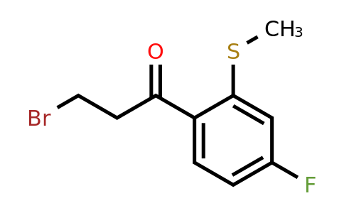 1804157-37-6 | 3-Bromo-1-(4-fluoro-2-(methylthio)phenyl)propan-1-one