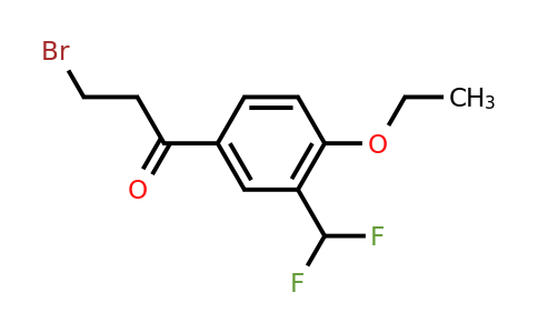 1804157-58-1 | 3-Bromo-1-(3-(difluoromethyl)-4-ethoxyphenyl)propan-1-one