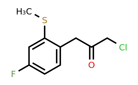 1804157-63-8 | 1-Chloro-3-(4-fluoro-2-(methylthio)phenyl)propan-2-one