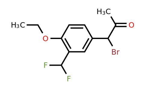 1804157-64-9 | 1-Bromo-1-(3-(difluoromethyl)-4-ethoxyphenyl)propan-2-one