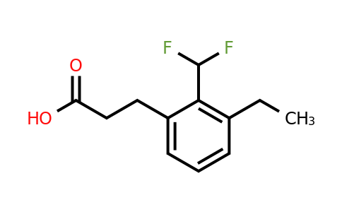 1804157-78-5 | 2-(Difluoromethyl)-3-ethylphenylpropanoic acid