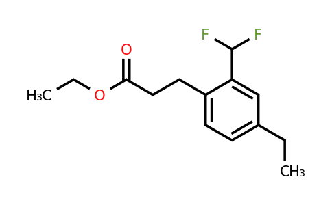 1804157-84-3 | Ethyl 2-(difluoromethyl)-4-ethylphenylpropanoate