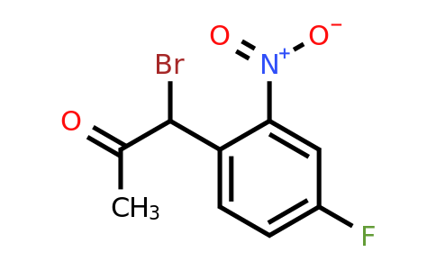 1804158-13-1 | 1-Bromo-1-(4-fluoro-2-nitrophenyl)propan-2-one