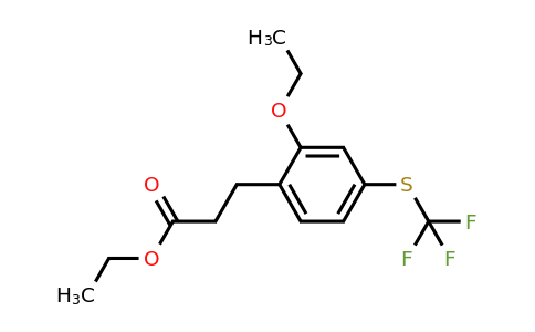 1804158-14-2 | Ethyl 3-(2-ethoxy-4-(trifluoromethylthio)phenyl)propanoate