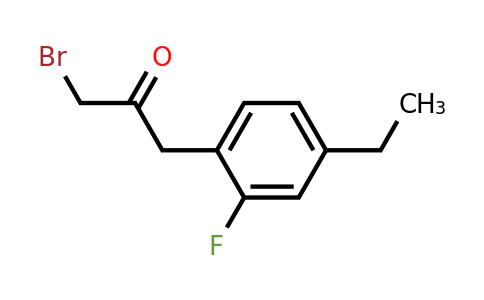 1804158-22-2 | 1-Bromo-3-(4-ethyl-2-fluorophenyl)propan-2-one