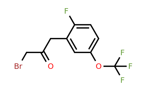 1804158-45-9 | 1-Bromo-3-(2-fluoro-5-(trifluoromethoxy)phenyl)propan-2-one