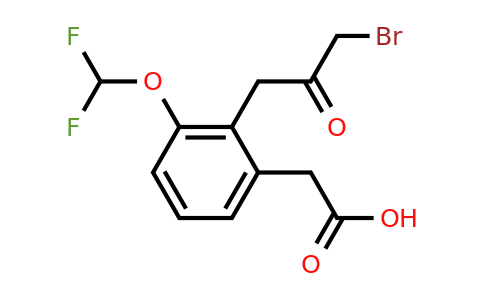 1804158-89-1 | 2-(3-Bromo-2-oxopropyl)-3-(difluoromethoxy)phenylacetic acid