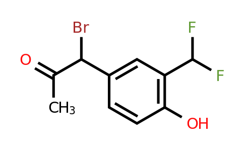 1804159-31-6 | 1-Bromo-1-(3-(difluoromethyl)-4-hydroxyphenyl)propan-2-one
