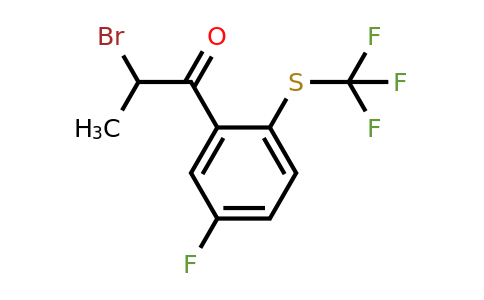 1804159-36-1 | 2-Bromo-1-(5-fluoro-2-(trifluoromethylthio)phenyl)propan-1-one