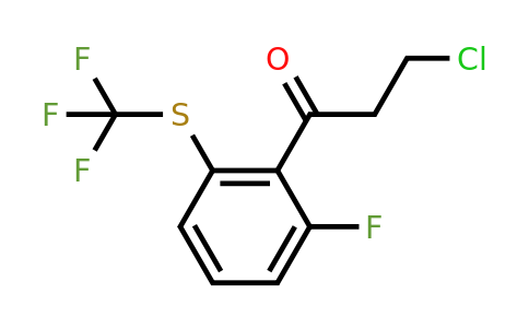 1804159-44-1 | 3-Chloro-1-(2-fluoro-6-(trifluoromethylthio)phenyl)propan-1-one