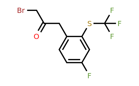 1804159-51-0 | 1-Bromo-3-(4-fluoro-2-(trifluoromethylthio)phenyl)propan-2-one