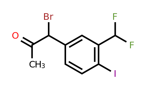 1804159-63-4 | 1-Bromo-1-(3-(difluoromethyl)-4-iodophenyl)propan-2-one