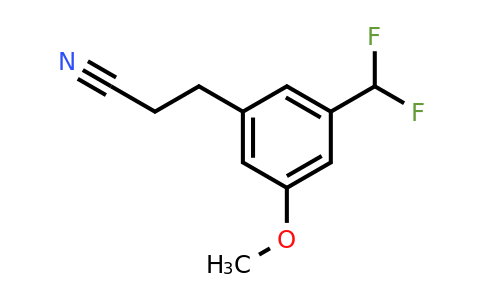 1804160-00-6 | 3-(Difluoromethyl)-5-methoxyphenylpropanenitrile