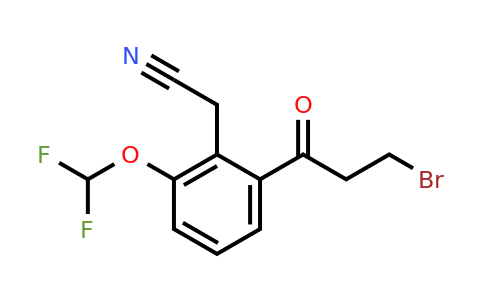 1804160-19-7 | 2-(3-Bromopropanoyl)-6-(difluoromethoxy)phenylacetonitrile