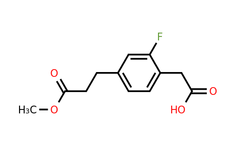 1804160-28-8 | Methyl 3-(4-(carboxymethyl)-3-fluorophenyl)propanoate