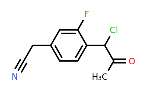1804160-44-8 | 4-(1-Chloro-2-oxopropyl)-3-fluorophenylacetonitrile